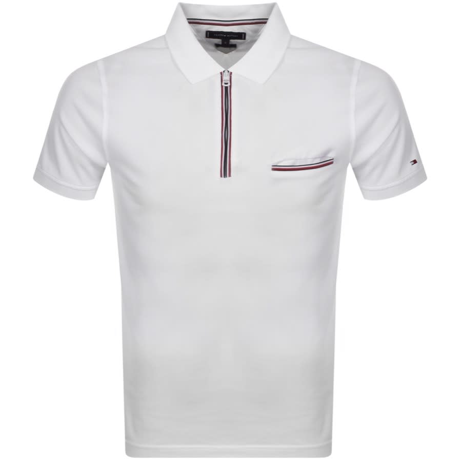 Alternative Image for ProductTommy Hilfiger Zip Polo T Shirt White1